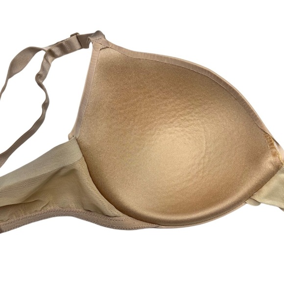 Calvin Klein Sculpted Lightly-Lined Convertible T-Shirt Demi Bra – Beige, 34D - Picture 6 of 9